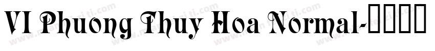 VI Phuong Thuy Hoa Normal字体转换
